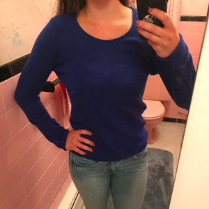 Blue Cashmere Sweater